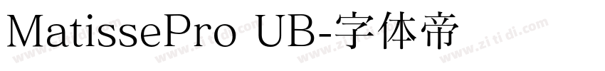 MatissePro UB字体转换